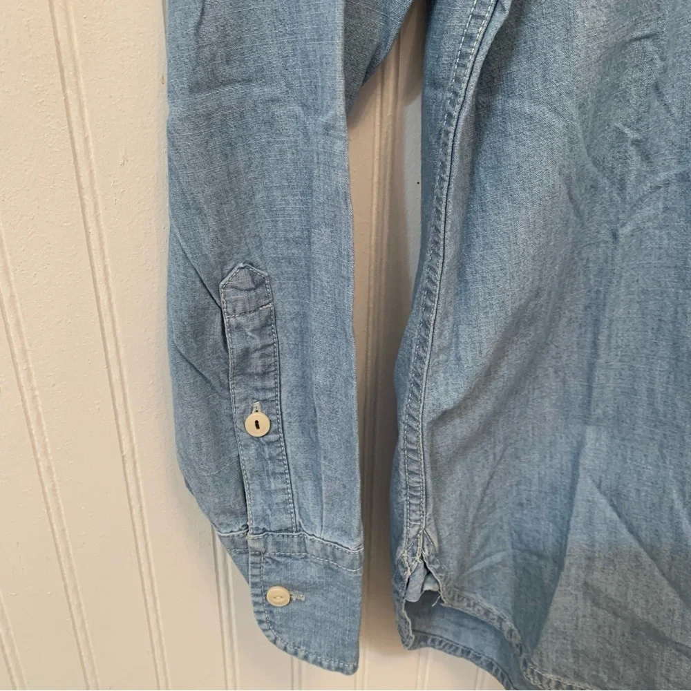 J Crew Denim Chambray Tunic Top - Picture 3 of 7
